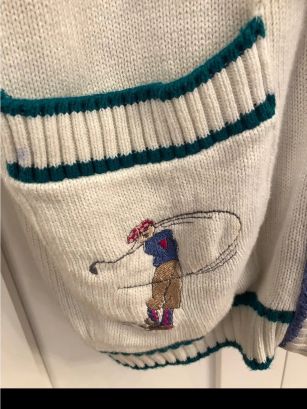 Vintage Pringle of Scotland Golf Cardigan Small - Picture 3 of 9